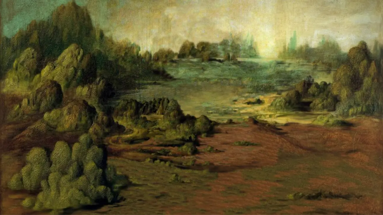 The Mona Lisa painting background